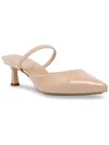 Anne Klein Womens Plastic Pointed Toe Kitten Heels In White
