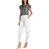 Anne Klein Womens Pleated Polyester Straight Leg Pants