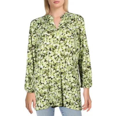 Anne Klein Womens Printed Polyester Blouse
