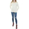 Anne Klein Womens Relaxed Fit Embellished Pullover Sweater In Neutral