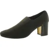 Anne Klein Womens Slip On Round Toe Ankle Boots In Brown