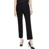 Anne Klein Womens Solid Viscose Straight Leg Pants In Multi