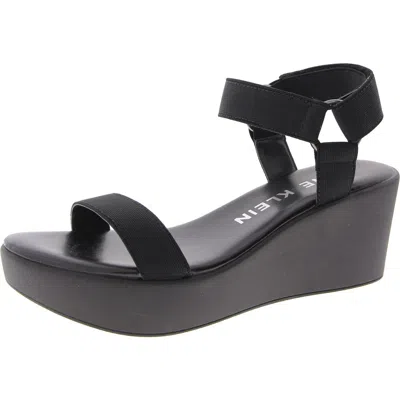 Anne Klein Womens Stretch Open Toe Ankle Strap In Multi