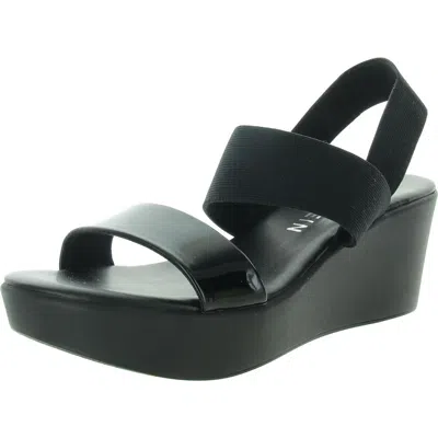 Anne Klein Womens Stretch Platform Heels In Black