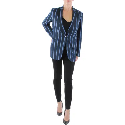 Anne Klein Womens Suit Separate Office Wear One-button Blazer In Multi