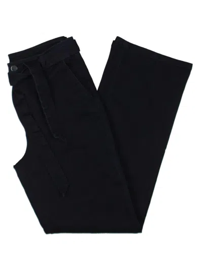 Anne Klein Womens Trouser Jean Belt Bootcut Jeans In Black