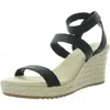 Anne Klein Wonder Womens Strappy Manmade Espadrilles In Black