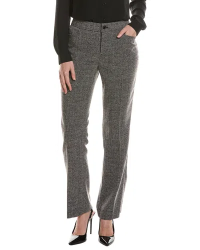 Anne Klein Woven Bootleg Pant In Gray