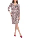 Anne Klein Abstract Print Wrap Dress