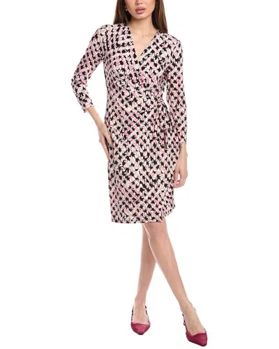 Anne Klein Wrap Dress In Black