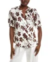 Anne Klein Y-front Blouse In White