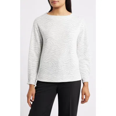 Anne Klein Textured Sweater In White