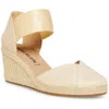 Anne Klein Zoey Womens Canvas Ankle Strap Espadrille Heels In Multi