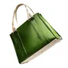 Anne Schollenberger Women's Green Tote Bag No One Olive & Snake In Green