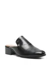 Anne Thomas 40mm Leather Block-heel Mules