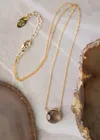 Anne Vaughan Smoky Quartz Focal Necklace In Grey