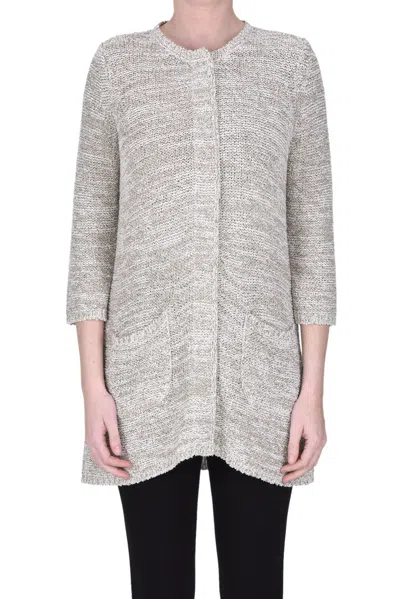 Anneclaire Chanel Style Cardigan Jacket In Beige