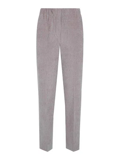 Anneclaire Corduroy Trousers In Nude & Neutrals