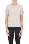 Anneclaire Embellished Short Sleeves Pullover In Neutral