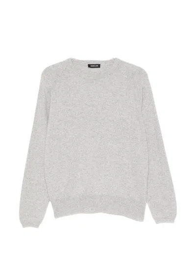 Anneclaire Gray Crew Neck Long Sleeve Sweater