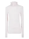 Anneclaire Modal & Cashmere Jersey Turtleneck In White