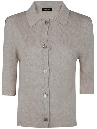 Anneclaire Shirt Neck Cardigan