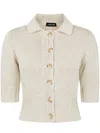 Anneclaire Short Sleeves Cropped Cardigan
