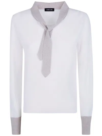 Anneclaire Sweater Round Neck "d1869.857 730 White Oyster"