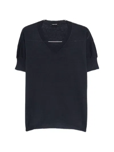 Anneclaire Sweater With V-neck In Blue