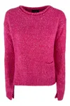Anneclaire Sweaters White/fuchsia