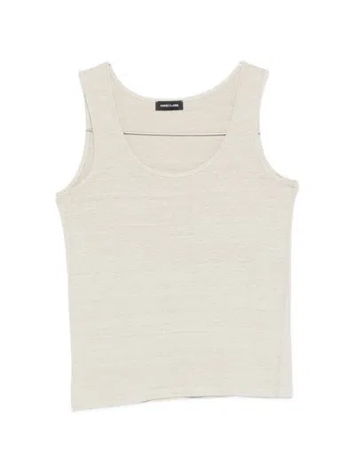 Anneclaire Tank Top Jersey In Neutral