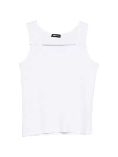 Anneclaire Tank Top Jersey In White