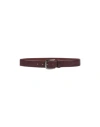 Anneclaire Woman Belt Chocolate Brown Size 38 Soft Leather