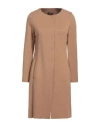 Anneclaire Woman Cardigan Camel Size 8 Virgin Wool, Cashmere, Polyamide, Elastane In Beige
