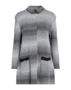 Anneclaire Woman Cardigan Grey Size 14 Cotton, Polyamide