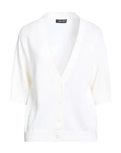 Anneclaire Woman Cardigan Ivory Size 8 Linen, Organic Cotton In White