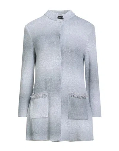 Anneclaire Woman Cardigan Light Grey Size 6 Cotton, Polyamide In Gray