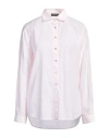 Anneclaire Woman Shirt Light Pink Size 10 Cotton, Linen