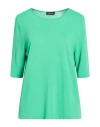 Anneclaire Woman Sweater Green Size 14 Viscose, Polyamide In Green