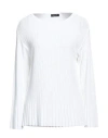 Anneclaire Woman Sweater Ivory Size 8 Viscose, Polyamide In White