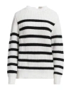 Anneclaire Woman Sweater Ivory Size 8 Wool, Cashmere In White