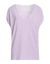 ANNECLAIRE ANNECLAIRE WOMAN SWEATER LILAC SIZE 10 VISCOSE, POLYAMIDE