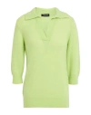 Anneclaire Woman Sweater Lime Green Size 6 Polyamide, Acrylic, Alpaca Wool, Wool, Elastane In Green