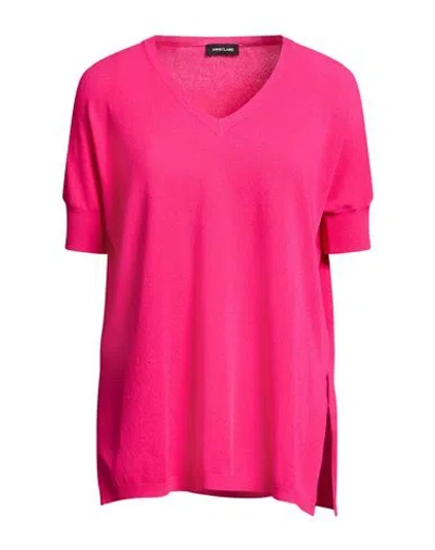 Anneclaire Woman Sweater Magenta Size 8 Viscose, Polyester In Purple