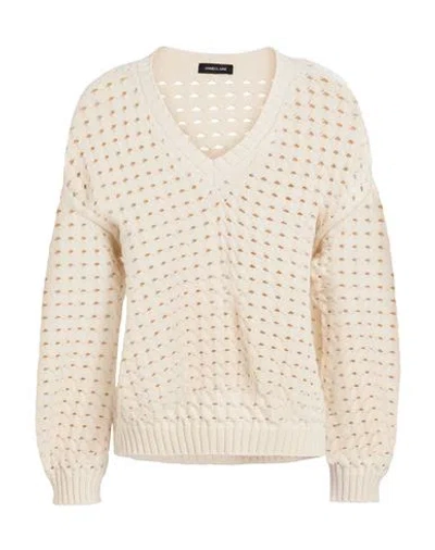 Anneclaire Woman Sweater White Size 12 Cotton, Polyamide