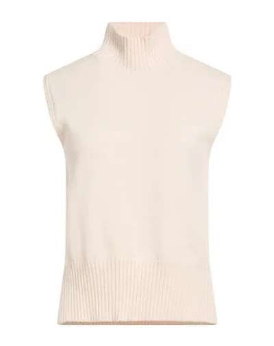 Anneclaire Woman Turtleneck Beige Size 10 Wool, Cashmere In Pink