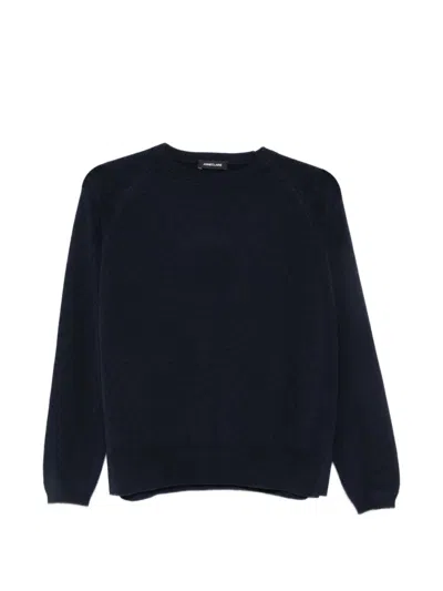 Anneclaire Wool Sweater With Raglan Sleeves In Blue