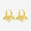 Annele Mini Baby Blossom Earrings In Gold