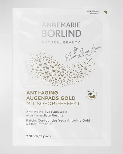 Annemarie Borlind Anti-aging Eye Pads Gold In White