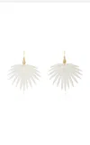 Annette Ferdinandsen 14k Gold Mother Of Pearl Earrings In White